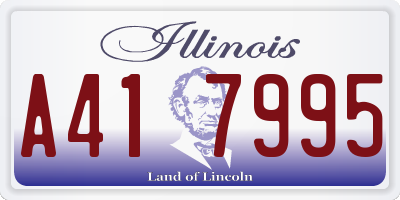 IL license plate A417995