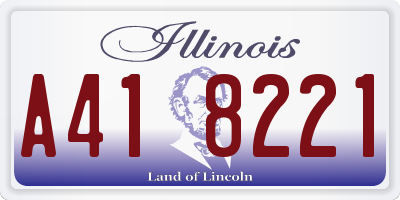 IL license plate A418221