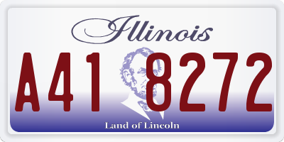 IL license plate A418272