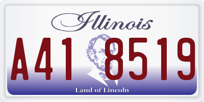 IL license plate A418519