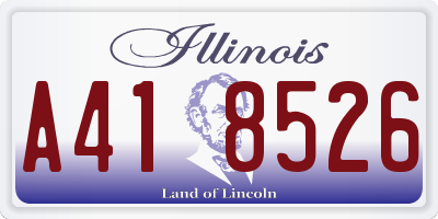 IL license plate A418526