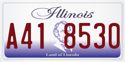 IL license plate A418530