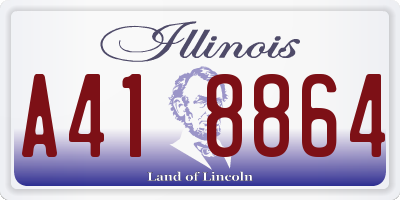 IL license plate A418864