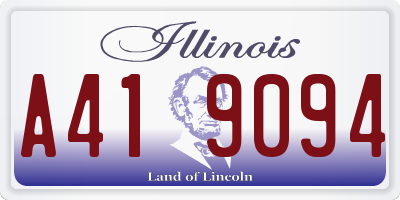 IL license plate A419094