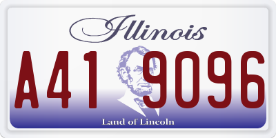 IL license plate A419096