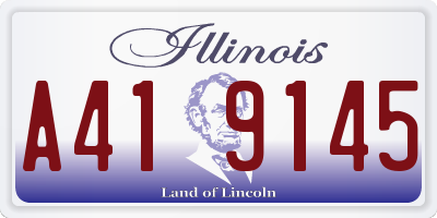 IL license plate A419145
