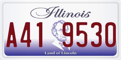 IL license plate A419530