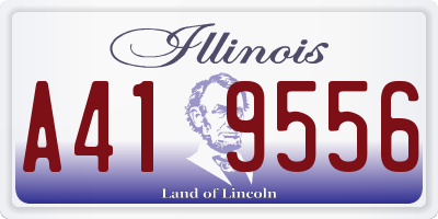 IL license plate A419556
