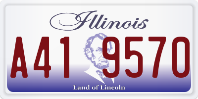 IL license plate A419570