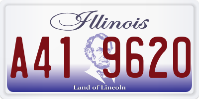 IL license plate A419620