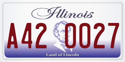 IL license plate A420027