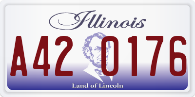 IL license plate A420176