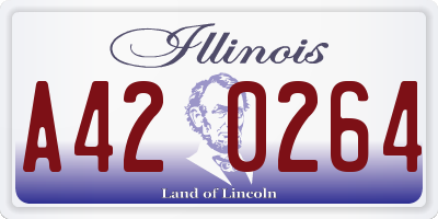 IL license plate A420264