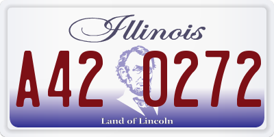 IL license plate A420272