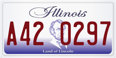 IL license plate A420297
