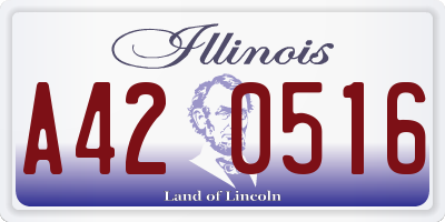 IL license plate A420516