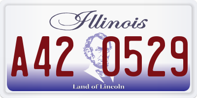 IL license plate A420529