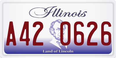 IL license plate A420626