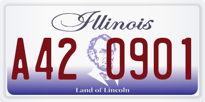 IL license plate A420901