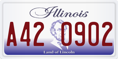 IL license plate A420902
