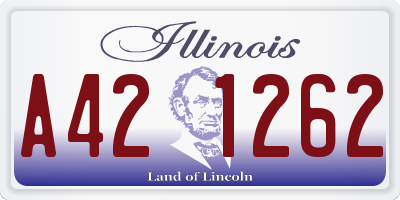 IL license plate A421262