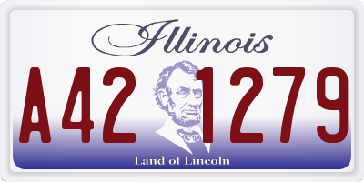 IL license plate A421279