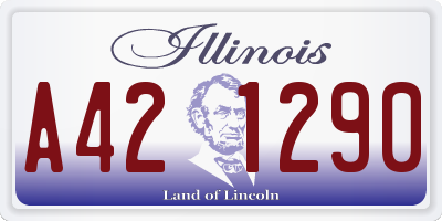 IL license plate A421290