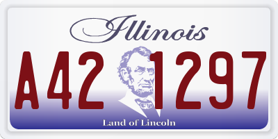 IL license plate A421297