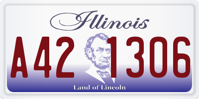 IL license plate A421306