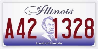 IL license plate A421328