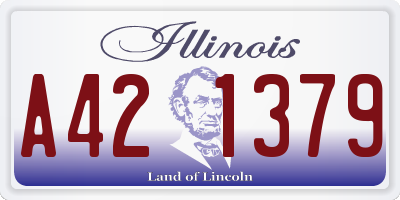 IL license plate A421379