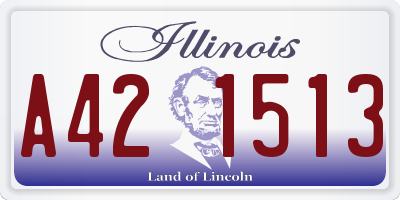 IL license plate A421513