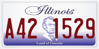 IL license plate A421529