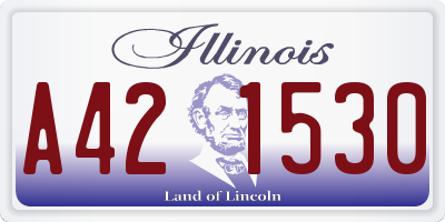 IL license plate A421530