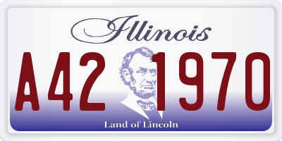IL license plate A421970