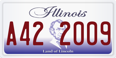 IL license plate A422009