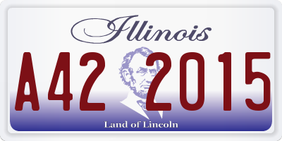 IL license plate A422015