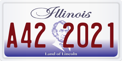 IL license plate A422021