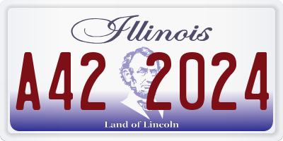 IL license plate A422024