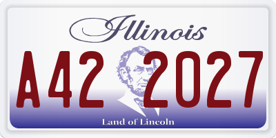 IL license plate A422027