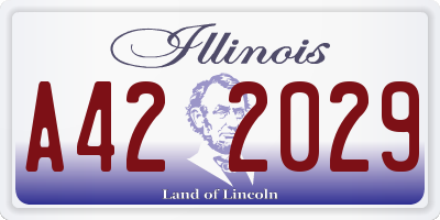 IL license plate A422029