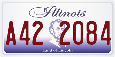 IL license plate A422084