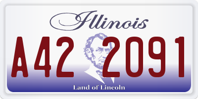 IL license plate A422091