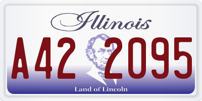 IL license plate A422095