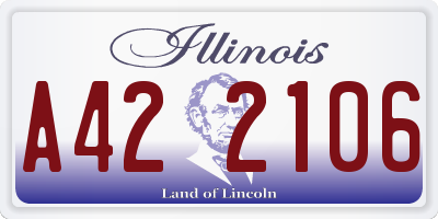 IL license plate A422106