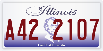 IL license plate A422107