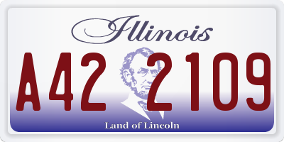 IL license plate A422109