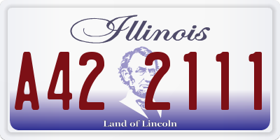 IL license plate A422111
