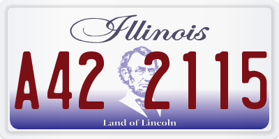 IL license plate A422115