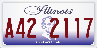 IL license plate A422117